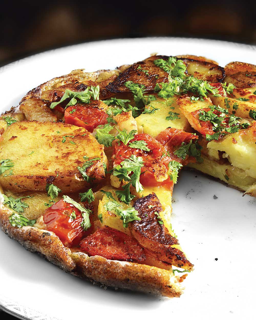 Cheesy and Seasoned Onion Frittata