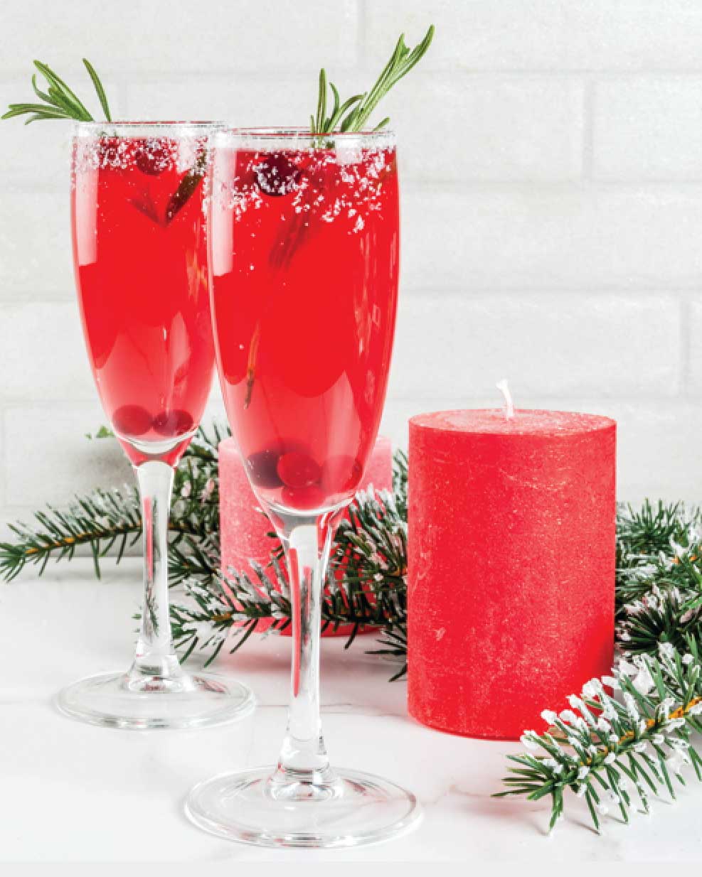 Cranberry-Pear Sparkling Cocktail