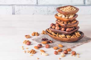 various nuts