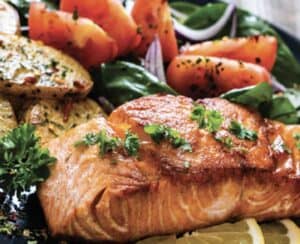 healthy salmon dish