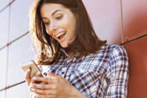 girl on phone