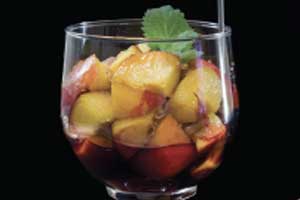 pesche al vino
