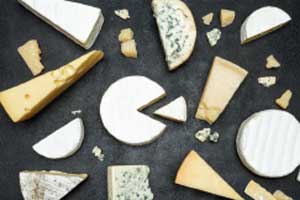 variety of cheeses