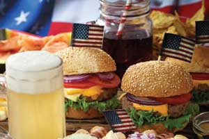 BURGERS AND BEER