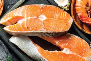 raw salmon