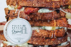 Point Reyes Original Blue, Bacon & Fig Grilled Cheese